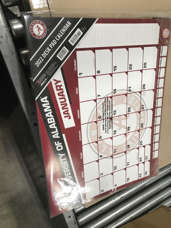 Photo 2 of TURNER SPORTS Alabama Crimson Tide 2022 22X17 Desk Calendar 