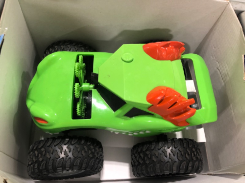 Photo 1 of Bubble Monster Truck Lawn Mower for Toddlers: Kids Bubble Blower Maker Machine - Summer Outdoor Push Toy for Preschool Boys and Girls - Unique Birthday, Easter, and Valentine's Day Gift