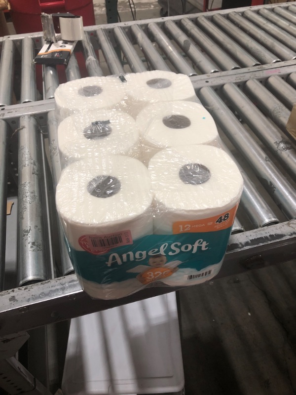 Photo 2 of Angel Soft Toilet Paper, 12 Mega Rolls = 48 Regular Rolls, 2-Ply Bath Tissue
