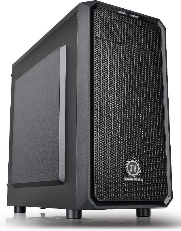 Photo 1 of Thermaltake Versa H15 SPCC Micro ATX Mini Tower Computer Chassis CA-1D4-00S1NN-00, Black
