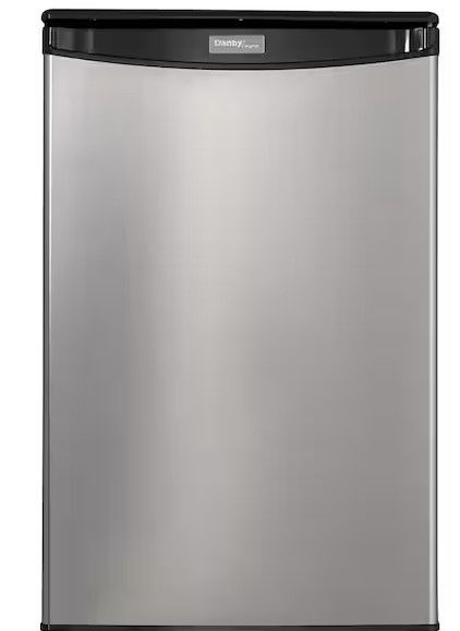 Photo 1 of 20.69 in. 4.4 cu. ft. Mini Refrigerator in Stainless Steel with Energy Star and Automatic defrost
