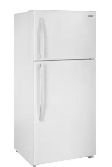 Photo 1 of 18.0 cu. ft. Top Freezer Refrigerator in White
