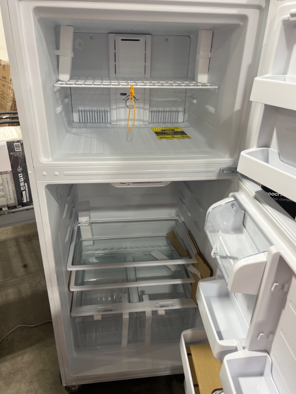 Photo 4 of 18.0 cu. ft. Top Freezer Refrigerator in White
