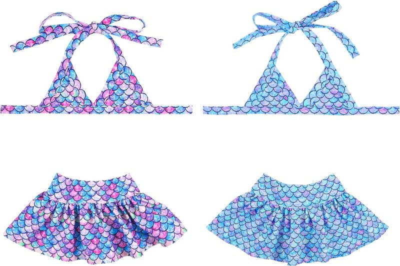 Photo 1 of 2Pack Dog Bikini Dress Dogs Bikini for Small Dogs Mermaid Dog Bathing Suit Puppy Swimming Suit Pet Bikini for Small Dog Breeds Beach Dog Swimsuit Summer Clothes Girl Costume small