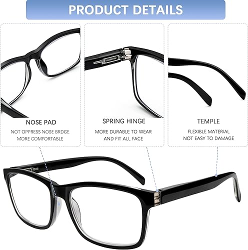 Photo 1 of  6 Pack Reading Glasses for Women Men +3.00