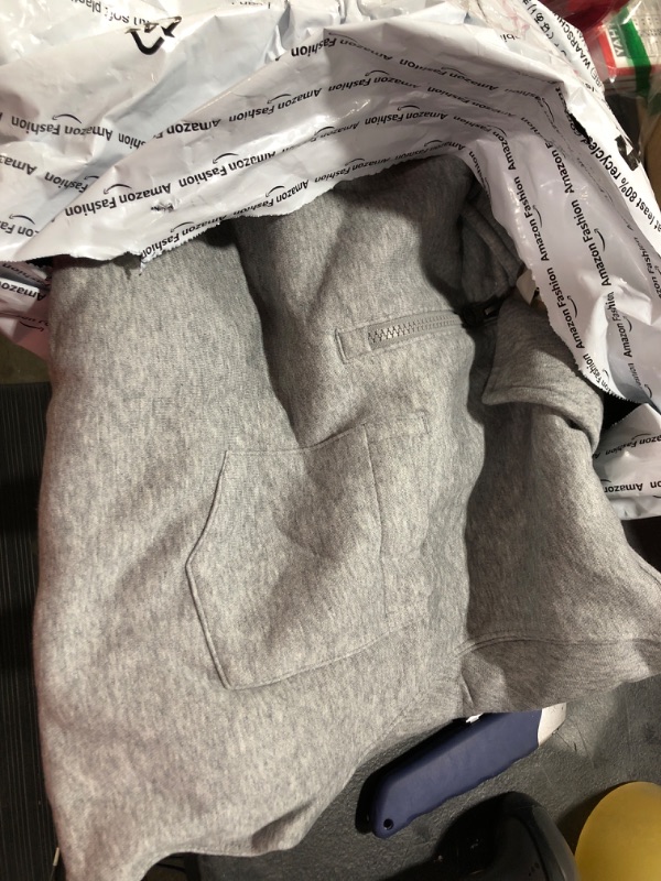 Photo 1 of Amazon Aware Men's Fleece Half Zip Sweatshirt Medium Grey Heather