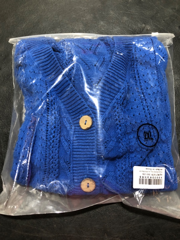 Photo 1 of 2xl womens blue sweater