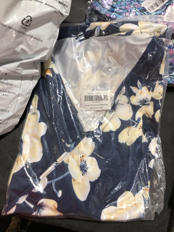 Photo 1 of 3XL FLORAL BLUE/YELLOW DRESS 