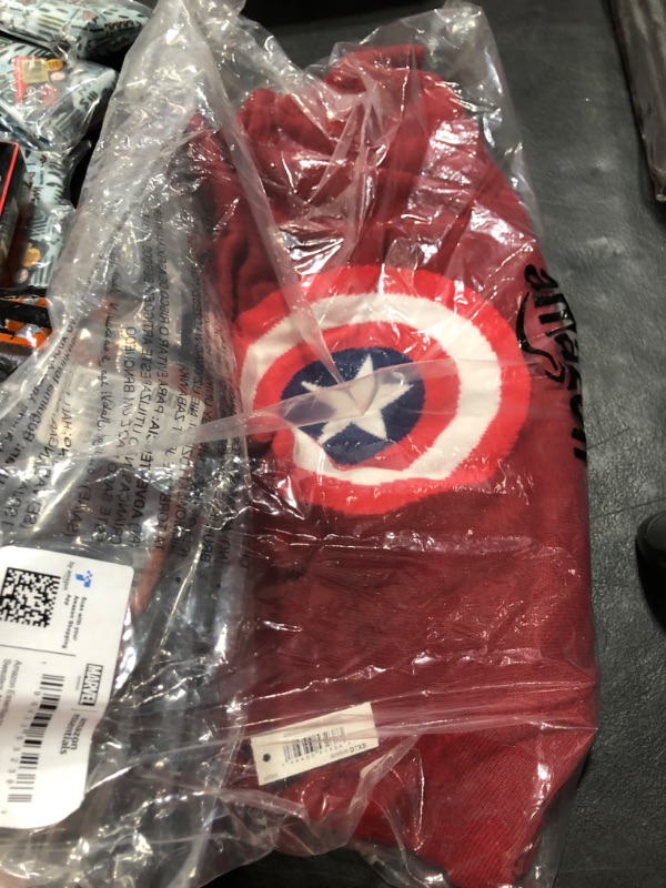 Photo 2 of Amazon Essentials Disney | Marvel | Star Wars Men's Crew Sweaters Medium Marvel Captain America