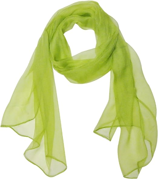 Photo 1 of 6 Pack- Wrapables Solid Color Silk Long Scarf- Mint Green