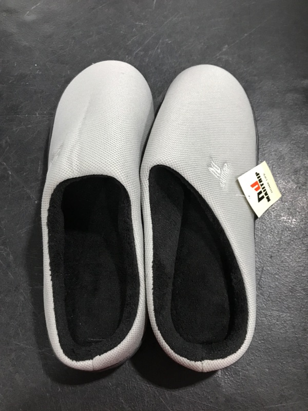 Photo 2 of [Size 10-11] MAIITRIP Men's Cozy Memory Foam House Slippers Non Slip- Grey/Black 