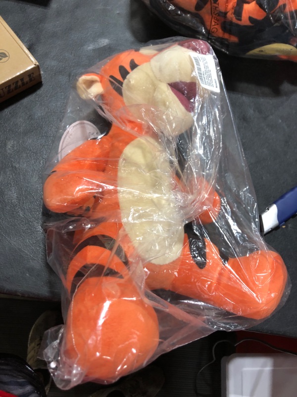 Photo 2 of Disney Store Official Winnie The Pooh Tigger Medium Soft Plush Toy, Medium 16 inches, Made with Soft-Feel Fabric with Embroidered Details and A Characterful Expression, for All Ages Toy Figure