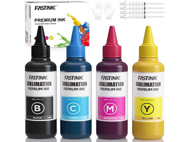 Photo 1 of FASTINK Sublimation Ink 400ML for Epson C88 C88+ WF7710 ET2720 ET15000 ET2760 ET2750 ET4700 WF7820 Inkjet Printers Heat Press Transfer on MugsPlatesPolyester Shirts,Phone Cases etc
