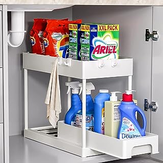 Photo 1 of 2 TIER ORGANIZER BASKETS - WHITE