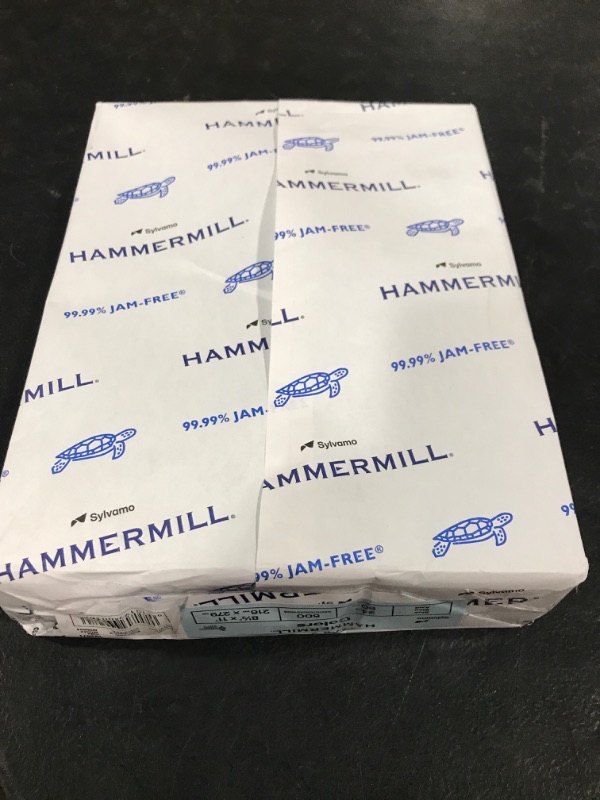 Photo 1 of Hammermill Colored Paper, 24 lb Blue Printer Paper, 8.5 x 11-1 Ream (500 Sheets) - Made in the USA, Pastel Paper, 103671R Blue 1 Ream | 500 Sheets