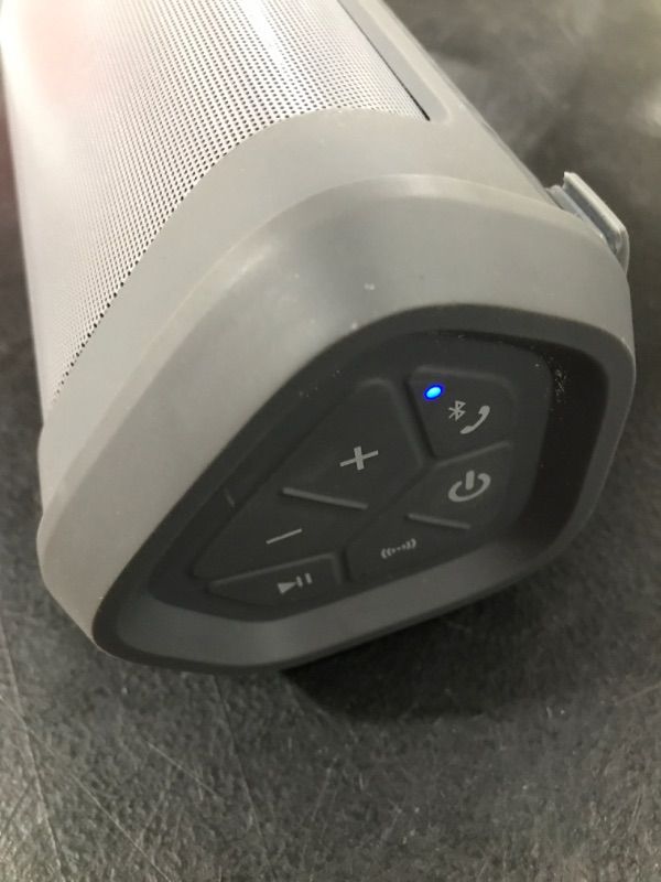 Photo 1 of NYNE BOOST WIRELESS BLUETOOTH SPEAKER - USED- GREY- NO USB CHARGING CORD