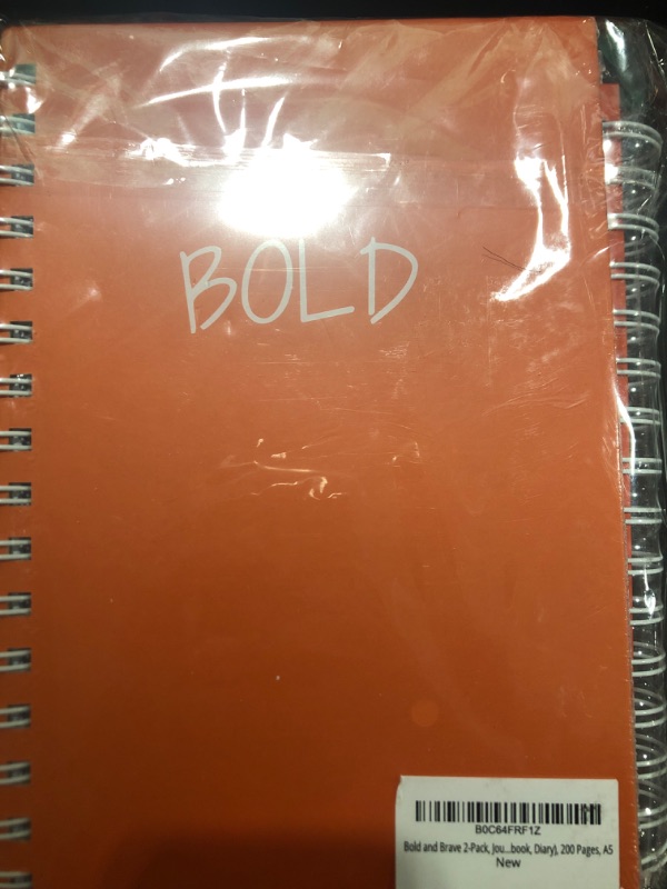 Photo 2 of Bold and Brave 2-Pack, Journals, Hardcover Spiral, (Notebook, Diary), 200 pages, A5