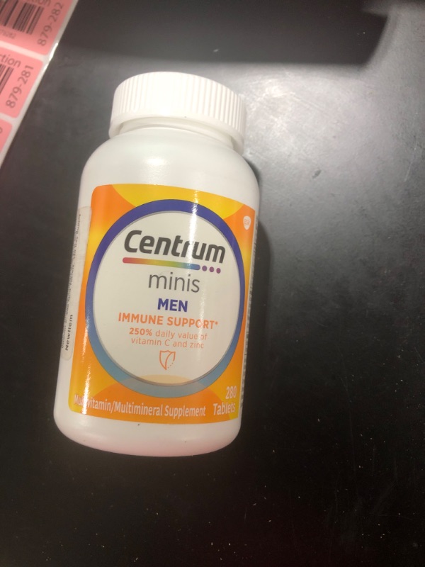 Photo 2 of Centrum Minis Men's Daily Multivitamin for Men for Immune Support with Zinc and Vitamin C, 280 Mini Tablets, 140 Day Supply