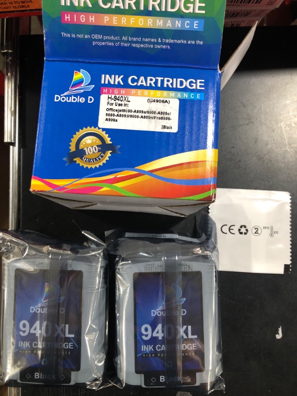 Photo 3 of (2 PACK) DOUBLE D 940XL Remanufactured Ink Cartridge Replacement for HP 940 940XL High Yield for HP Officejet Pro