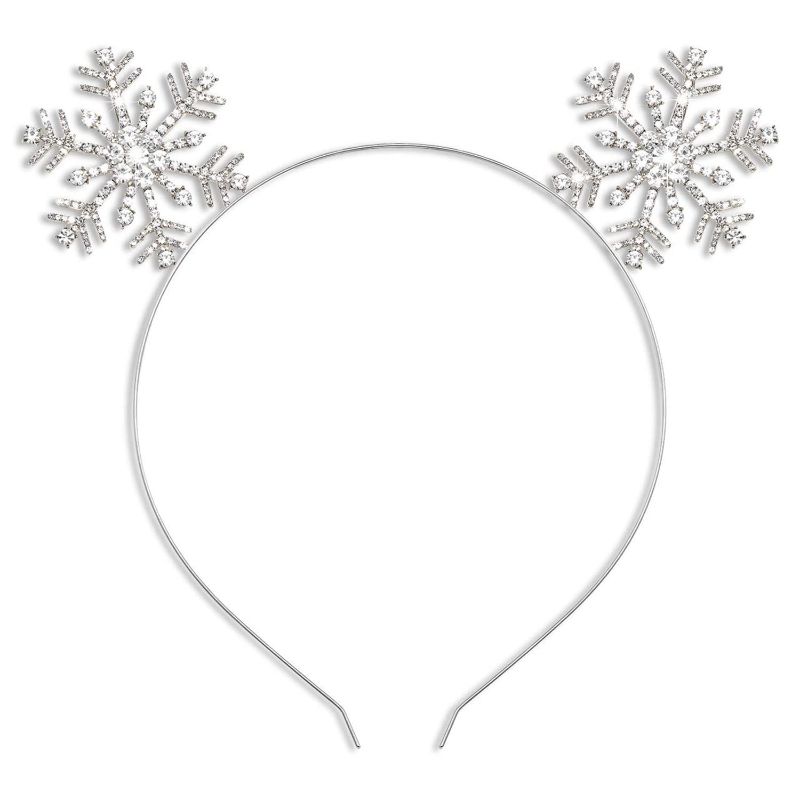 Photo 1 of 3 PACK- Christmas Snowflake Headbands for Women Girls,Shinny Crystal Rhinestone Headband Headpiece Merry Christmas Hair Accessories 