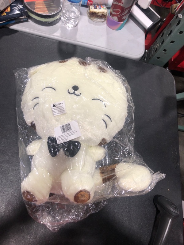Photo 1 of Breena 16.5 Inch | 5 Pounds Weighted Stuffed Animals | Cute Weighted Plush Toy | Weighted Throw Pillow Gifts for Kids & Adults (White Cat, 16.5" | 5 lbs) White Cat | 16.5" | 5 lbs