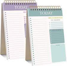 Photo 1 of 8.3"x5.5" To Do List Notepad Daily Planner Notepad Daily Work Planner Spiral Appointment Organizer for Work Home Office