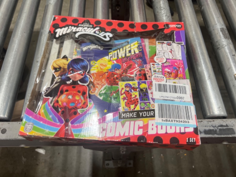 Photo 2 of Miraculous Make Your Own Comic Book, Create 2 Comic Books Ladybug, Cat Noir, Tikki & More, DIY Comic Book Kit, Great Travel Toy, Road Trip Activity, Creative Toys for Kids Ages 6, 7, 8, 9, 10