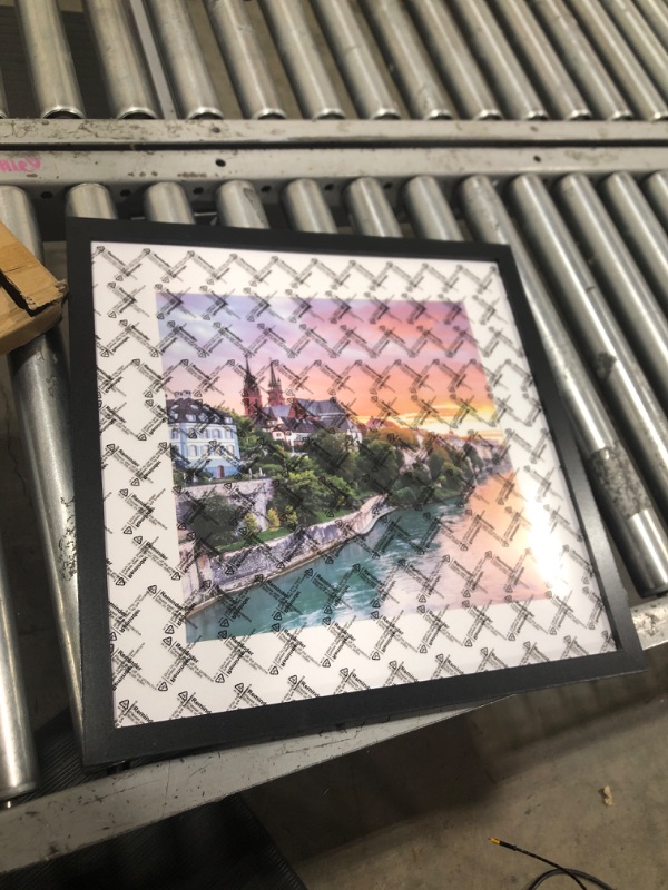 Photo 1 of 18 X 18'' Contemporary Black Wood Picture Square Frame
