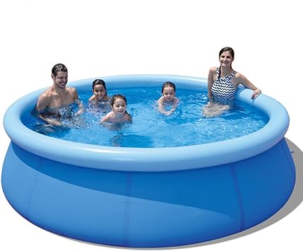 Photo 1 of 
Inflatable Top Ring Swimming Pools for Adults Outdoor Easy to Set Kids, Kiddie Pool (± 14 ft X 33 in) Blue