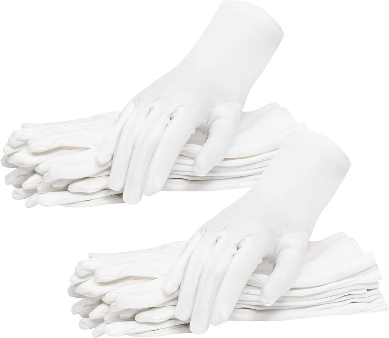 Photo 1 of 100% Cotton Gloves for Eczema, Dry Hands, Sensitive Skin, Overnight Moisturizing - 10 Pairs
