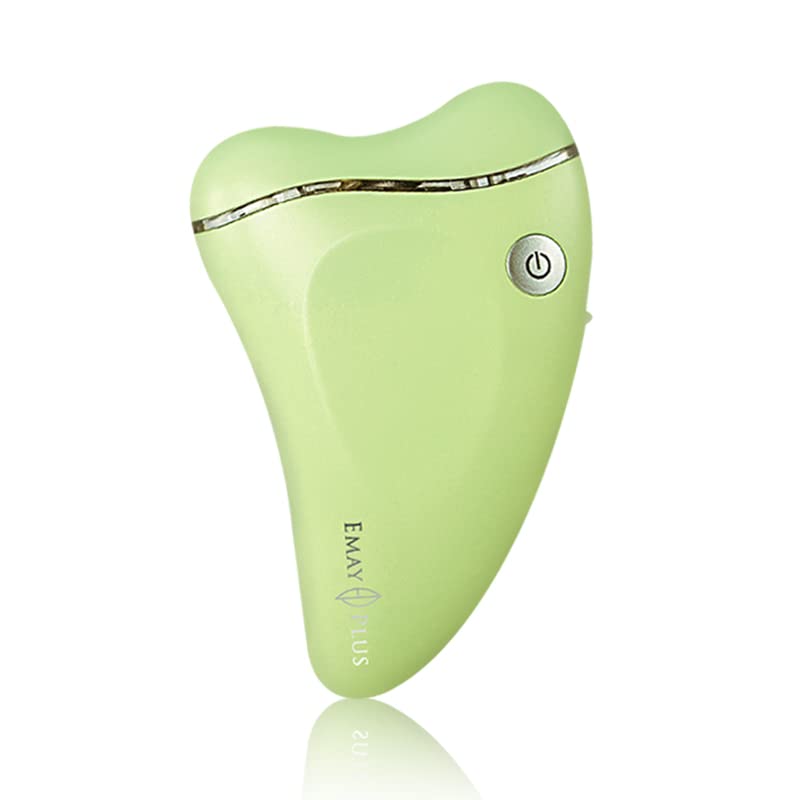 Photo 1 of Emay plus Facial All in One Skin Massager, Gua Sha Cold/Warm Firming V-line Wrinkle Reduce Lifting (AvocadoGreen)
