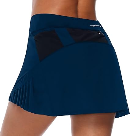 Photo 1 of ZOANO Women's Athletic Golf Skirt Active Tennis Skort with Pockets for Running Workout Sports XSmall