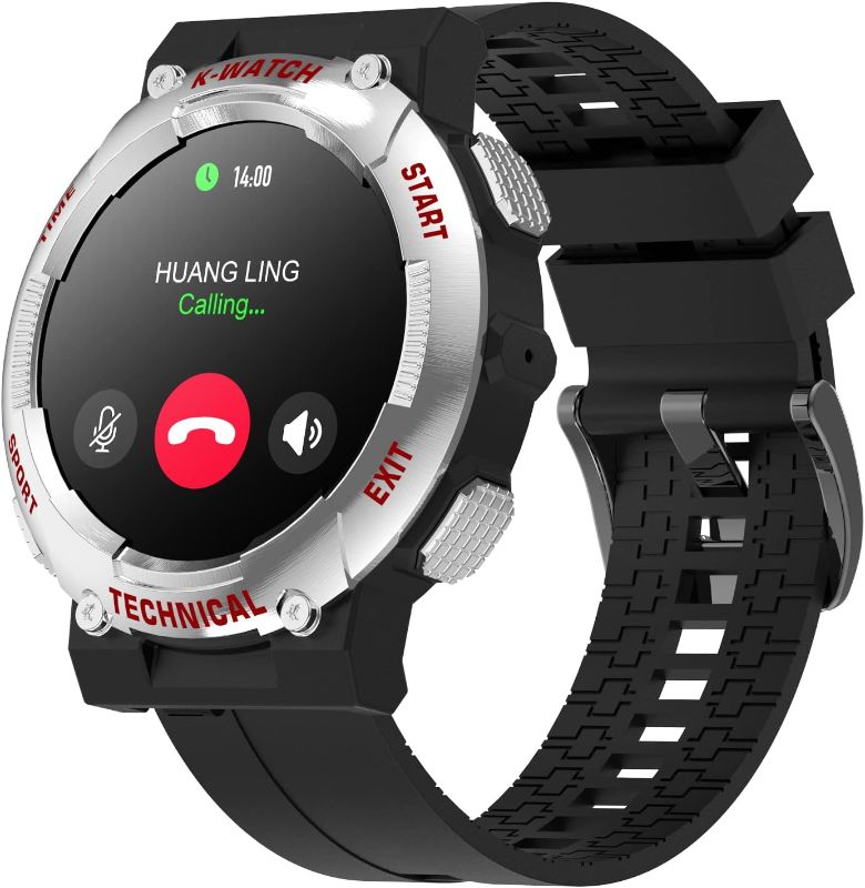 Photo 1 of Kingstar Smart Watch for Men, Smart Watch Make/Answer Call AI Voice Control Smartwatch with 8 Sport Modes Pedometer Blood Oxygen Heart Rate Sleep Monitor Fitness Tracker for iOS Android Phones