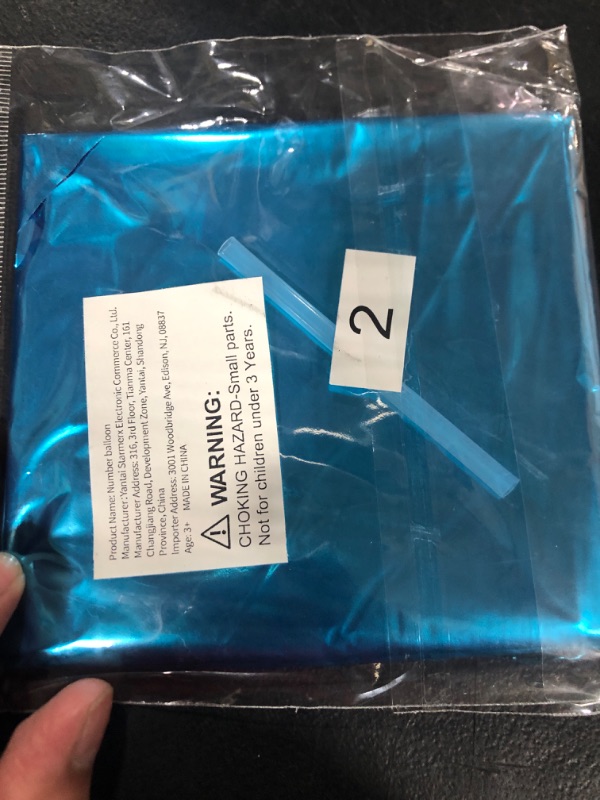 Photo 1 of Number Balloon 40 Inch, Number Balloons Blue, Number 2 Balloon, Birthday Large Foil Blue Balloons, Birthday Party/Graduation/Anniversary Celebration Supplies Decoration Number Balloons Blue 2