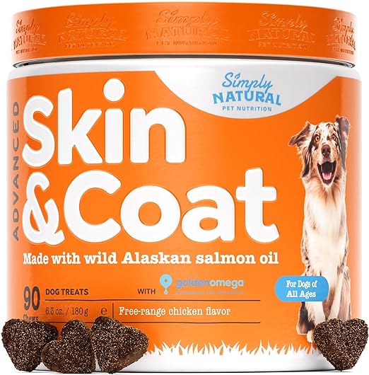 Photo 2 of Alaskan Salmon Oil Skin and Coat Chews w/ Omega 3 for Dogs, Salmon Oil for Dogs Skin and Coat with Omega 3 Fish Oil, Dog Fish Oil Supplement for Allergy Relief & Itch Relief, 90 Chews
