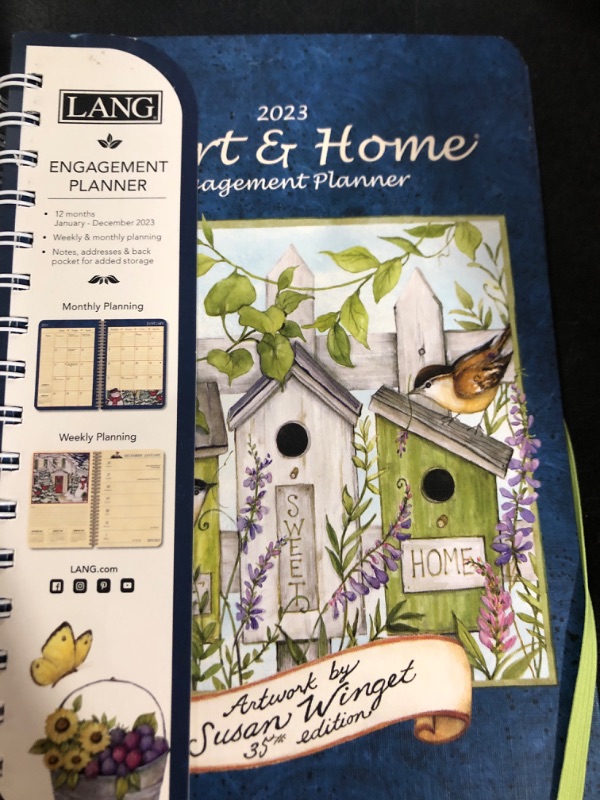 Photo 2 of LANG HEART & HOME® 2023 SPIRAL ENGAGEMENT PLANNER (23991011085)