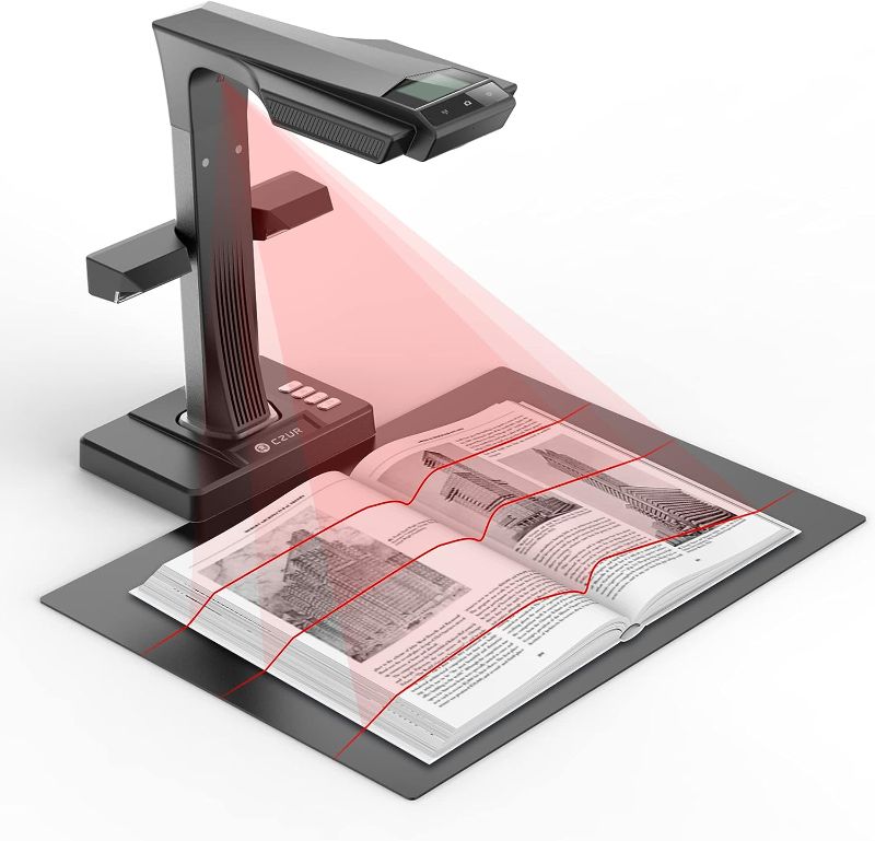 Photo 1 of CZUR ET24 Pro Professional Book Scanner, 24MP Document Camera, 3rd Gen Auto-Flatten & Deskew Tech, A3 Document Scanner, 180+ Languages OCR, Support HDMI, for Windows/MacOS/Linux
