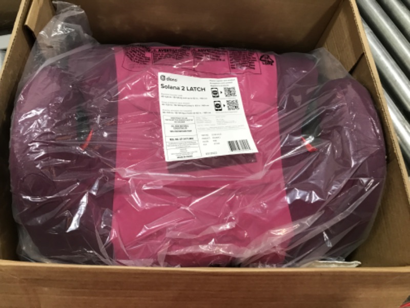 Photo 2 of Diono Solana 2 XL, Dual Latch Connectors, Lightweight Backless Belt-Positioning Booster Car Seat, 8 Years 1 Booster Seat, Pink 2019 LATCH Connect Single Pink