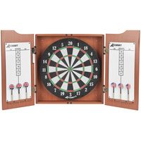Photo 1 of Accudart Heritage Dartboard and Cabinet Set **MISSING DARTS**