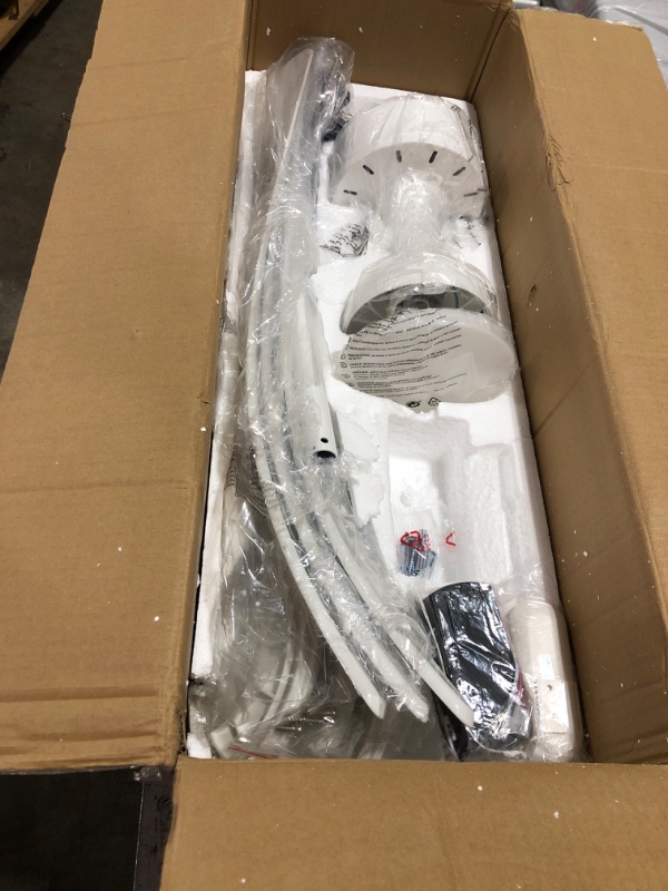 Photo 1 of REVOICI 52 Inch White Ceiling Fan with Lights and Remote Control,Dimmable Tri-Color Temperatures LED,Quiet Reversible Motor,3 Blades Modern Ceiling Fans for Indoor or Covered Outdoor Use White 52”