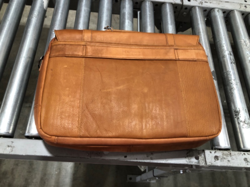 Photo 3 of Colombian Leather Flapover 15.6” Laptop Bag