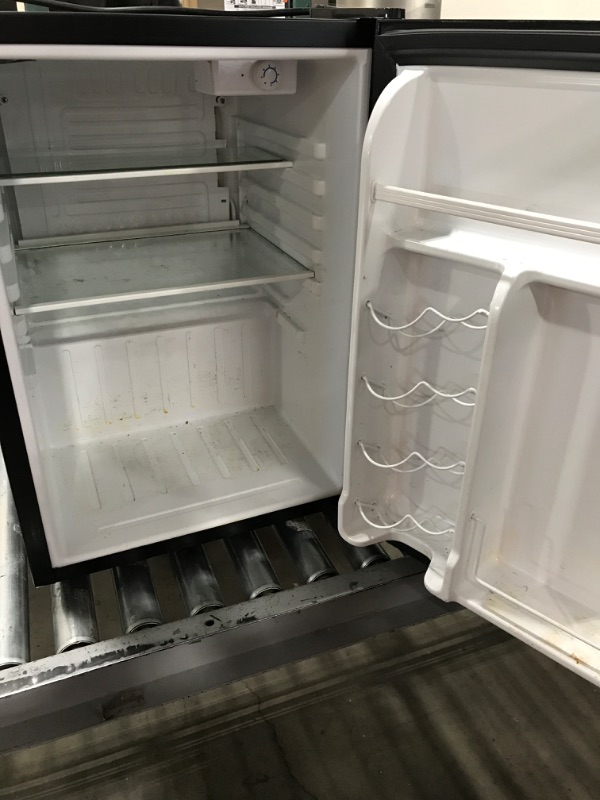 Photo 1 of 2.6 cu. ft. Mini Fridge in Black without Freezer
