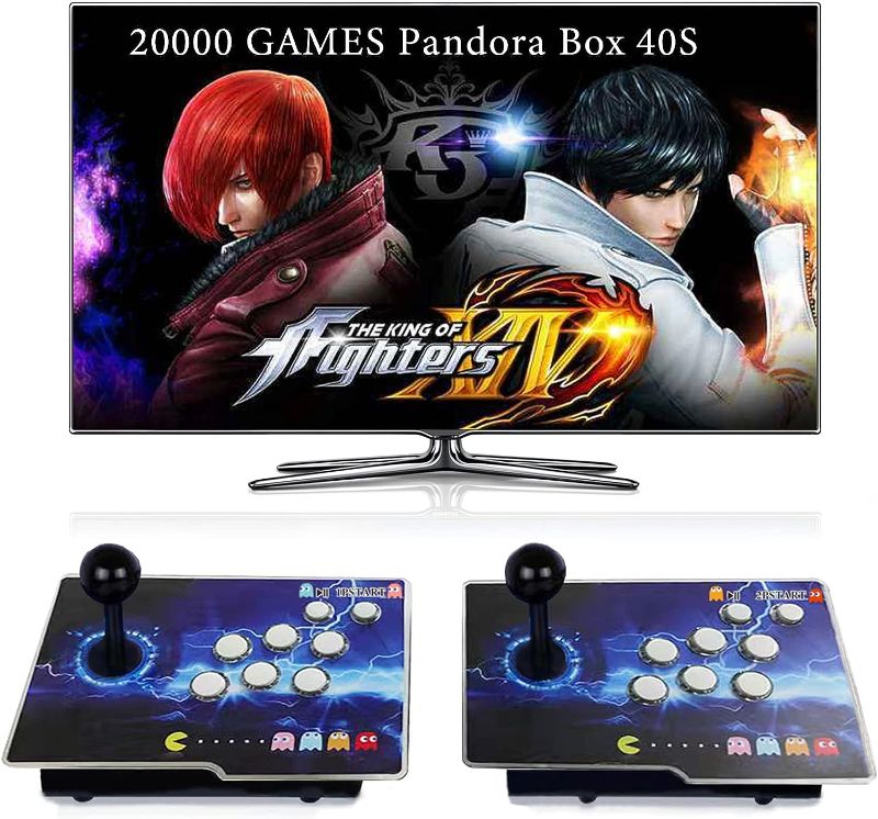 Photo 1 of RegiisJoy 20000 in 1 Arcade Game Console Pandora Box 40S, Retro Game Machine for PC & Projector & TV, 2-4 Players, 3D Games, Search/Hide/Save/Load/Pause Games