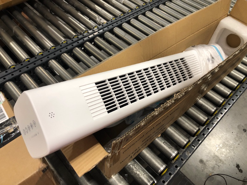 Photo 1 of 35’’ Evaporative Cooler Tower Fan 3-IN-1 Portable Air Conditioner, Remote Control, 120 Degree Oscillation, 3 Speeds, Normal/Sleep/Cool Modes, 7 Hour Timer & 4 Ice Packs for Home Office School Outdoor White