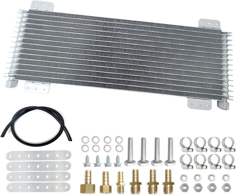 Photo 1 of  40k Transmission Cooler LPD47391 Low Pressure Drop Trans Oil Cooler Compatible with Heavy Duty 40,000 GVW Max including Mounting Hardware, Towing Applications and Advanced Cooling Protection 47391 