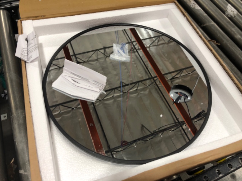 Photo 2 of 18 INCH BLACK ROUND MIRROR