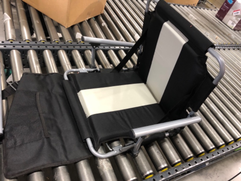 Photo 1 of  Stansport Folding Stadium Seat with Arms, Black 
