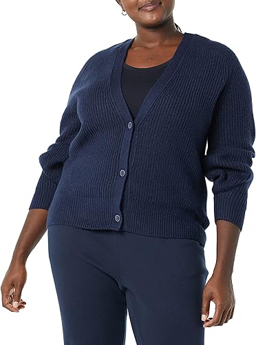 Photo 1 of Amazon Essentials Women's Soft Touch Ribbed Blouson Cardigan - XL