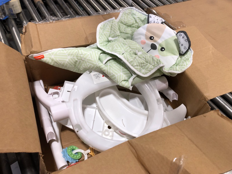 Photo 2 of Fisher-Price Portable Baby Chair Sit-Me-Up Floor Seat with Snack Tray and Developmental Toys, Puppy Perfection