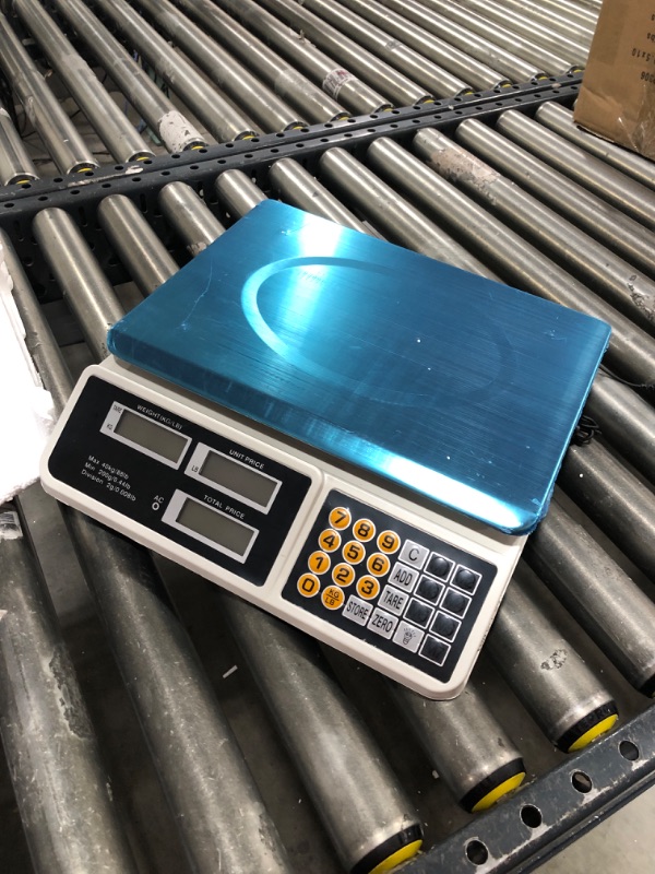 Photo 2 of Digital Commercial Price Scale 88lb/40kg Price Computing Scale, Food Produce Counting Weight Scale with Dual LCD Display for Farmers Market, Retail Outlets, Meat Shop, Deli